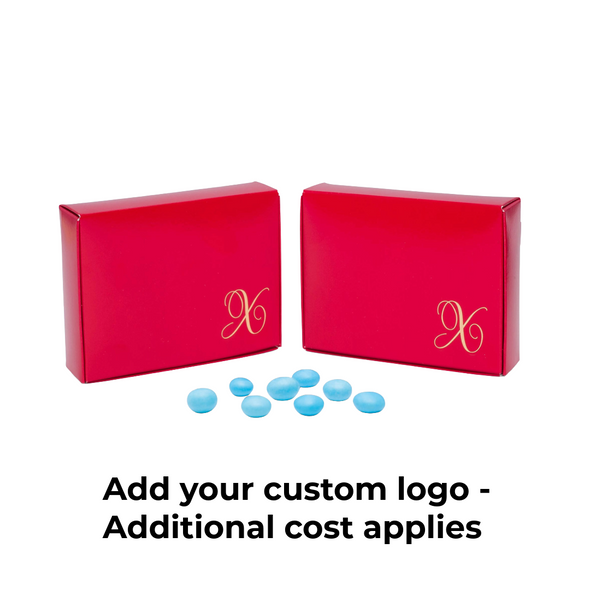 MADE IN USA - 50 Boxes 1/4 lb. Red Candy Boxes 4-9/16" x 3-9/16" x 1-1/4"