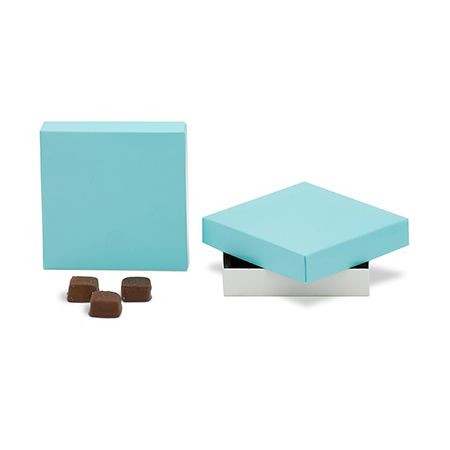 MADE IN USA -  50 Boxes - 8 oz. Candy Box Covers - Lagoon - 5-3/4" x 5-3/4" x 1-1/8"
