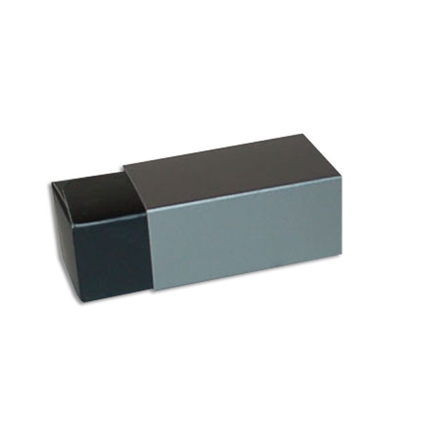 2 Truffle Candy Boxes in Black with Pewter Sleeves