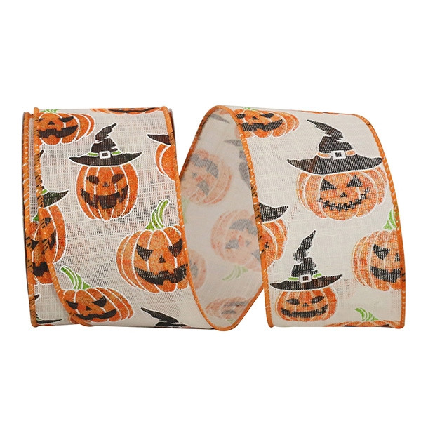 Wired Jack O Lantern ribbon