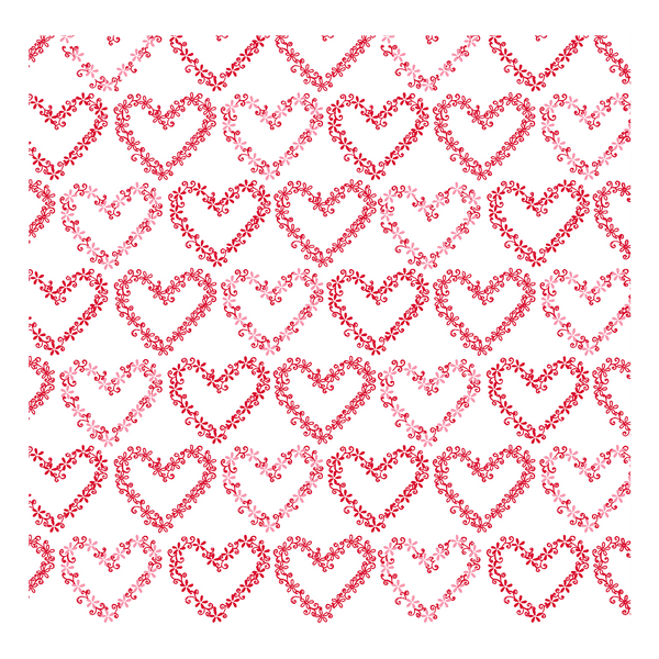 Hearts & Flowers Counter Roll - Valentine's - 30" x 415'