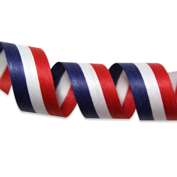 Patriotic Stripes Cotton Curling Ribbon