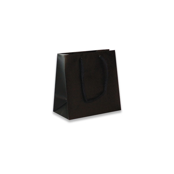 Black mini Eurotote Bags-Matte Laminated