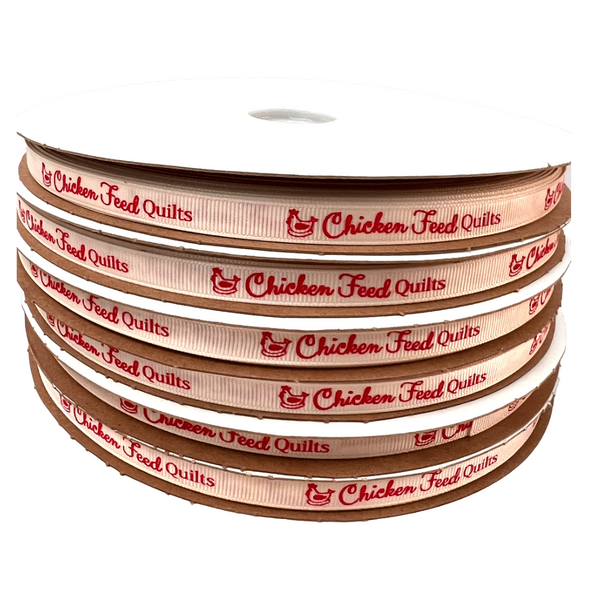 Custom Branded Grosgrain Ribbon - 25 Rolls (2500 Yards)