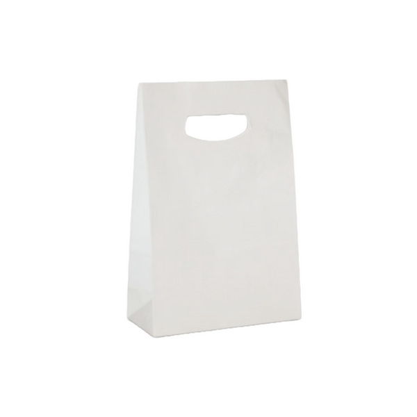 100 Bags - White Kraft Accessory Bags - 7-1/8" x 3-1/4" x 10-3/4"