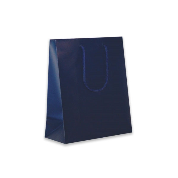 Navy Petite Eurotote Bags-Matte Laminated