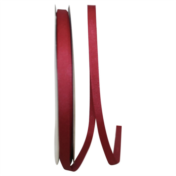 3/8" Cranberry grosgrain ribbon