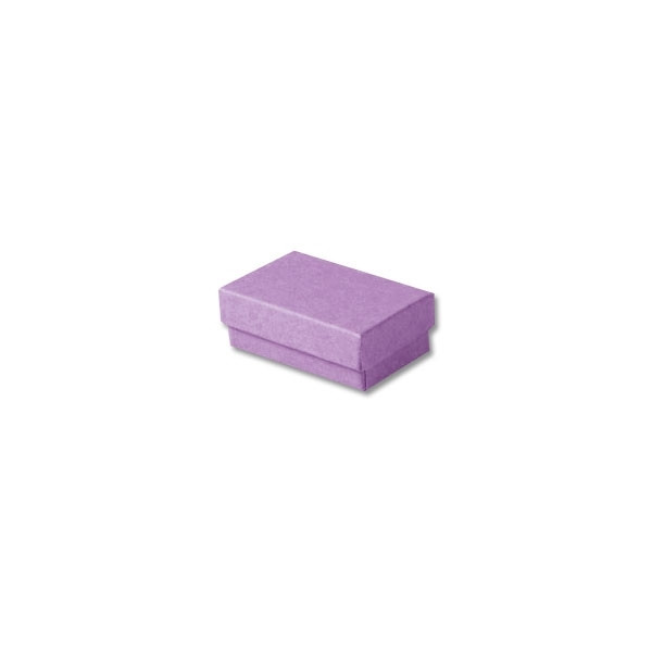 2-7/16" x 1-5/8" x 13/16" Purple Kraft Jewelry Boxes