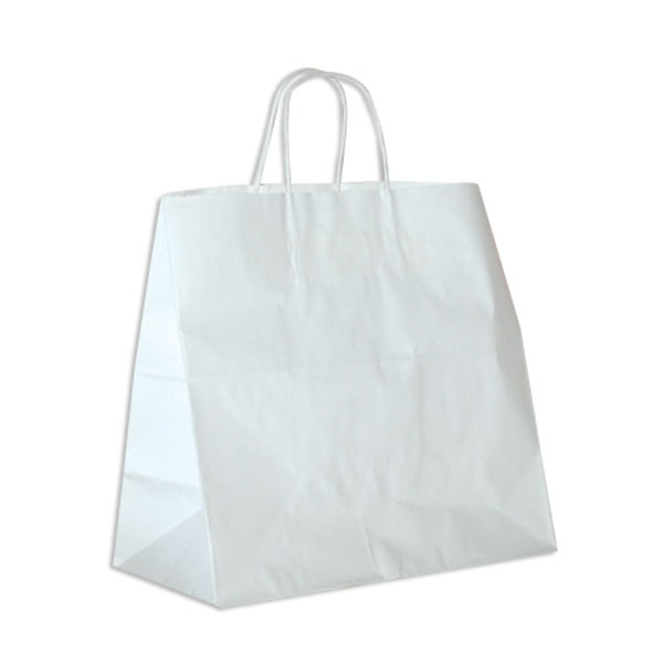 Medium White Kraft Shopping Bag