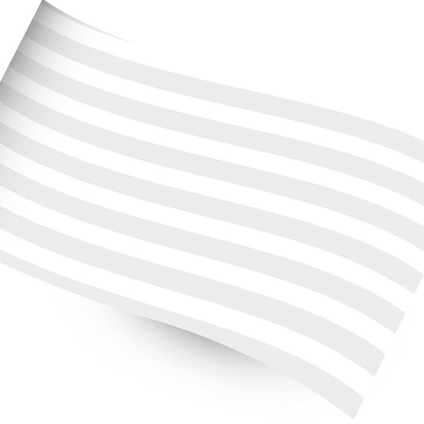White Stripes on White Tissue Paper