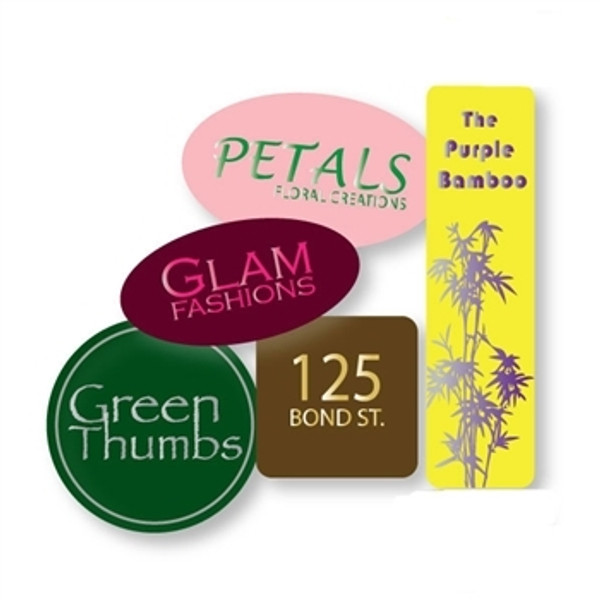 Custom Hot Stamped Labels-Small Shapes