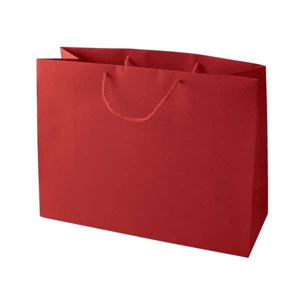Red Medium Eurotote Bags-Matte Laminated