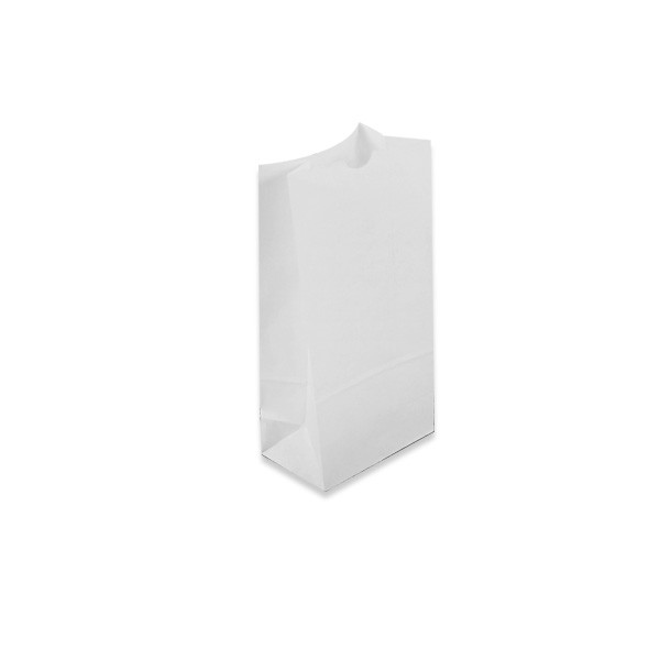 4 lb SOS White Paper Bags