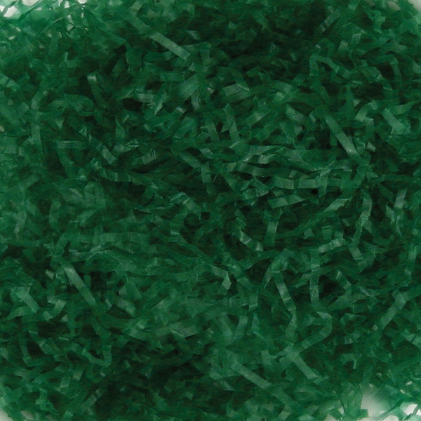 Green Waxed Tissue Shred - Basket Filler -  10 lbs