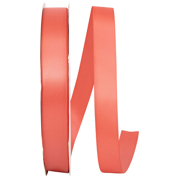 100 Yards - 7/8" Watermelon Double Face Satin Ribbon