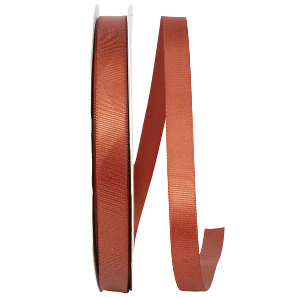 100 Yards - 5/8" Copper Double Face Satin Ribbon