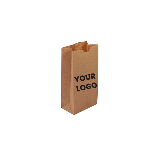 Custom Branded 2 lb. SOS Paper Bags - Recycled Kraft - 5000 Bags Minimum