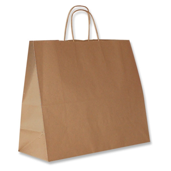 Mini Packs - Recycled Kraft Paper Bags: 16" x 6" x 13" - 50 Bags/Case