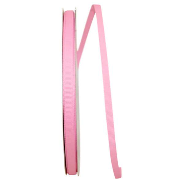 100 Yards - 1/4" Pink Grosgrain Ribbon