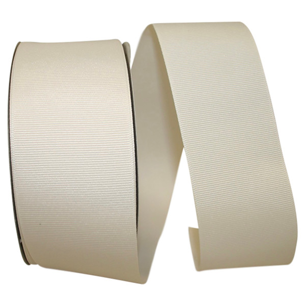 2-1/4" Grosgrain Ribbon - Antique White - 50 Yards/Roll