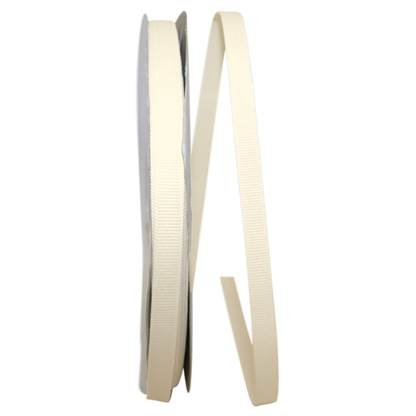 3/8" Grosgrain Ribbon - Antique White 100 Yards/Roll