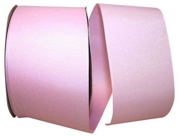 3" Grosgrain Ribbon - Light Pink - 50 Yards/Roll - Bulk Discounts