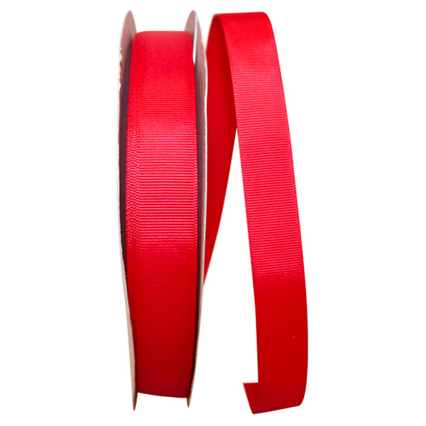 7/8" Grosgrain Ribbon - Red - 100 Yards/Roll