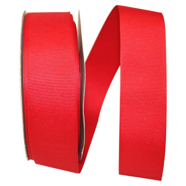 1-1/2" Grosgrain Ribbon - Red - 50 Yards/Roll