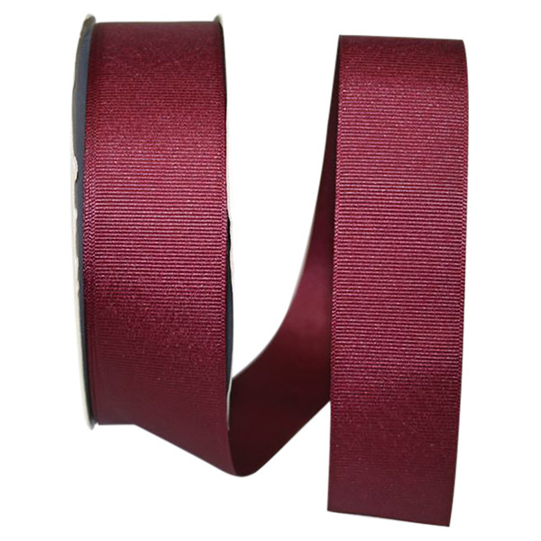 1-1/2" Grosgrain Ribbon - Burgundy - 50 Yards/Roll