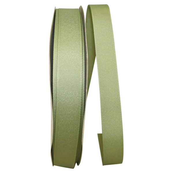 7/8" Grosgrain Ribbon - Spring Moss - 100 Yards/Roll