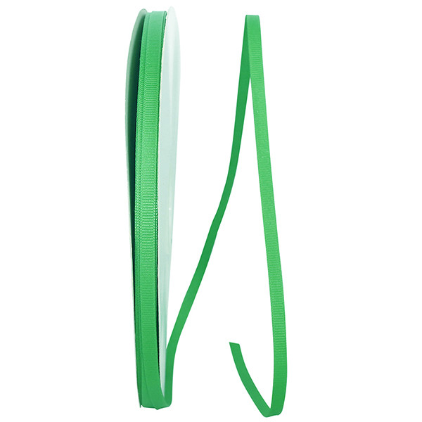 100 Yards - 1/4" Emerald Grosgrain Ribbon