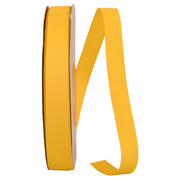 7/8" Grosgrain Ribbon - Yellow Gold - 100 Yards/Roll
