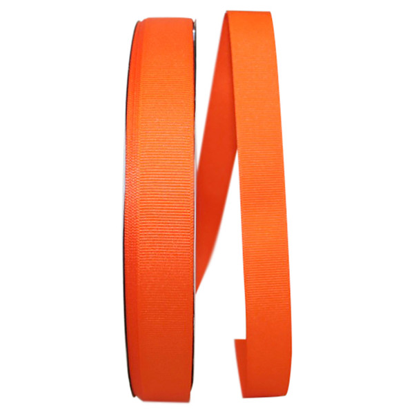 7/8" Grosgrain Ribbon - Orange - 100 Yards/Roll