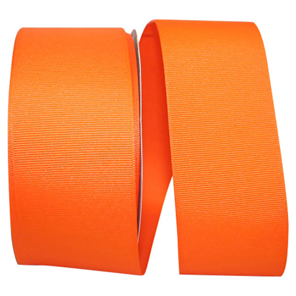 2-1/4" Grosgrain Ribbon - Orange - 50 Yards/Roll