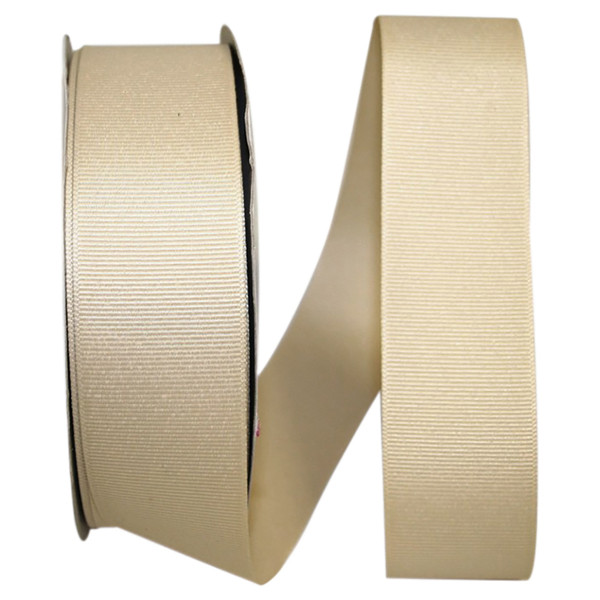 1-1/2" Grosgrain Ribbon - Natural - 50 Yards/Roll