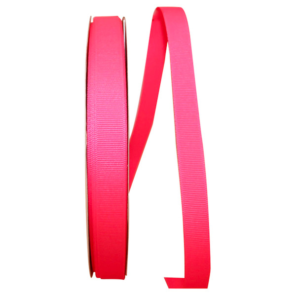 5/8" Grosgrain ribbon - Neon Pink - 100 Yards/Roll