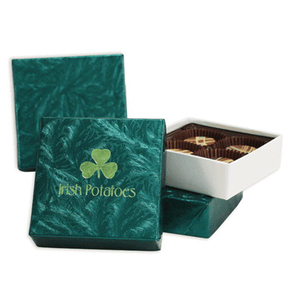 3 oz. Rigid Set Up Boxes - Cover & Base Sets - Forest Green Embossed 48 Sets