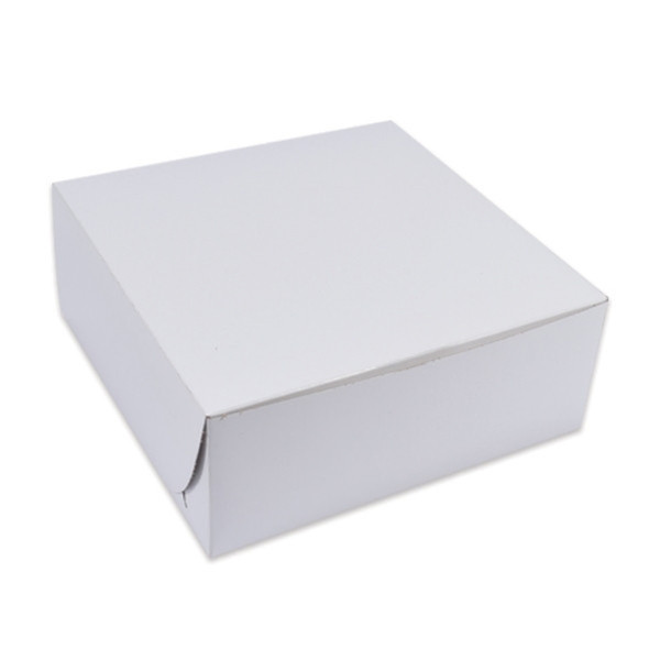 10" x 10" x 5" White Bakery Boxes  50 Boxes/Pack