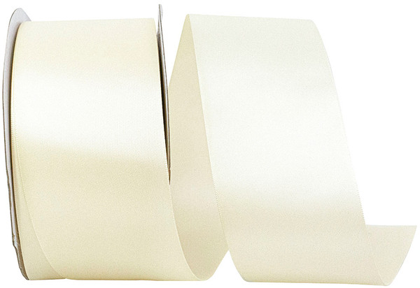 50 Yards - 2-1/2" Ivory Double Face Satin Ribbon