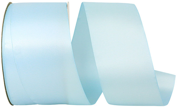 50 Yards - 2-1/2" Light Blue Double Face Satin Ribbon