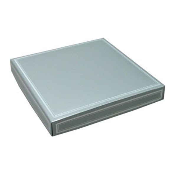 16 oz. Square Silver with Silver Candy Box Covers