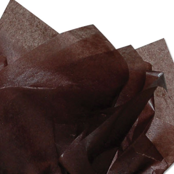 Chocolate Brown 2 Sided Waxed Tissue Paper - 18" x 24" Sheets