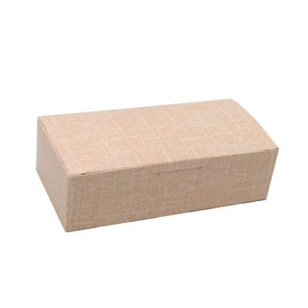 1 lb. Pink Linen Rectangle-Fudge Boxes