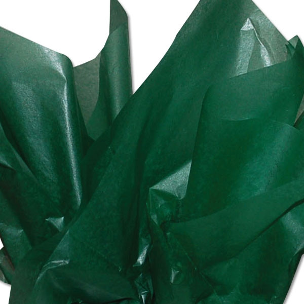 Forest Green 2 Sided Waxed Tissue Paper - 18" x 24" Sheets