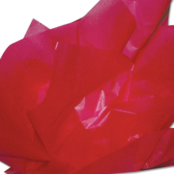 Raspberry 2 Sided Waxed Tissue Paper - 18" x 24" Sheets