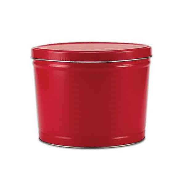 Two Gallon Popcorn Tin Pail - Red