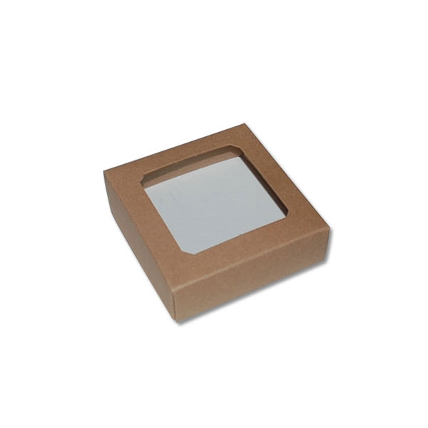 Chocolate Box Covers-3 oz.-1 Layer-Square Window Kraft