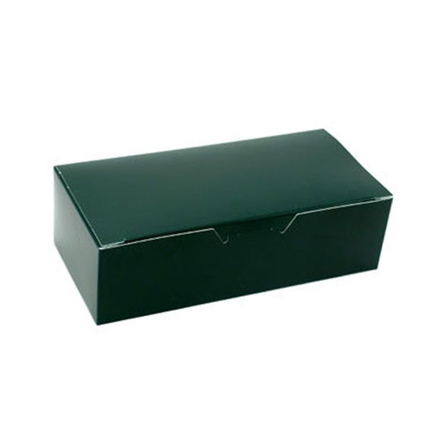1 lb. Forest Green Rectangle-Fudge Boxes