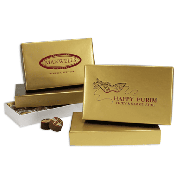 Gold 1/2 lb. Rigid Set Up Boxes (cover & base sets) 48 sets