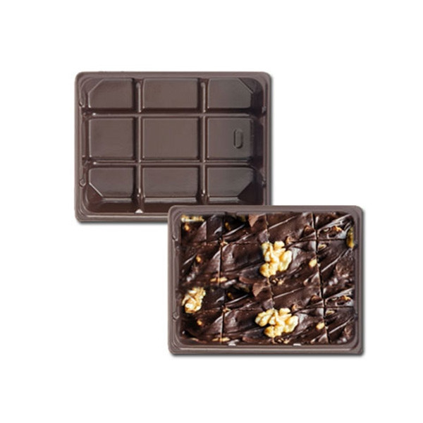 1/4 lb. plastic tray- 1 cavity-for fudge